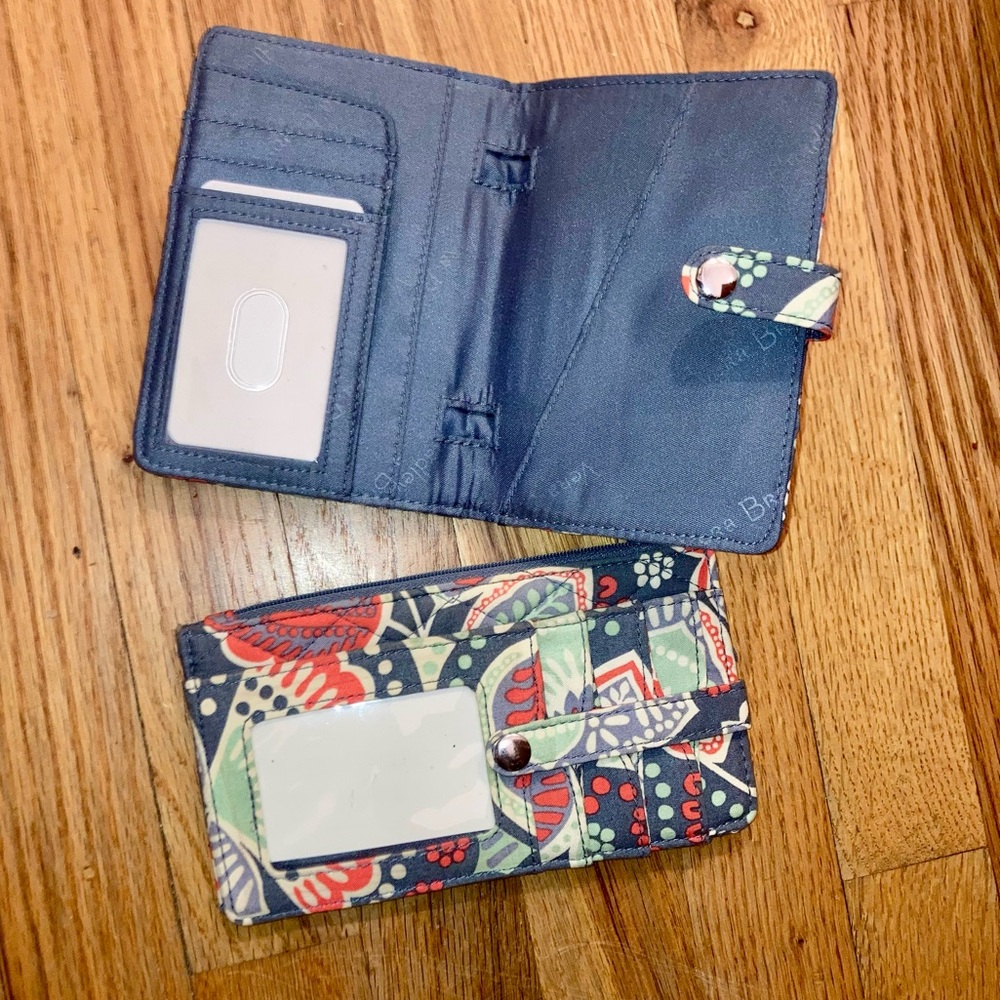 Vera Bradley 2pc Passport  & Card Holder Set